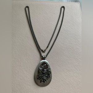 Long necklace with Swarovski stones from South Korea